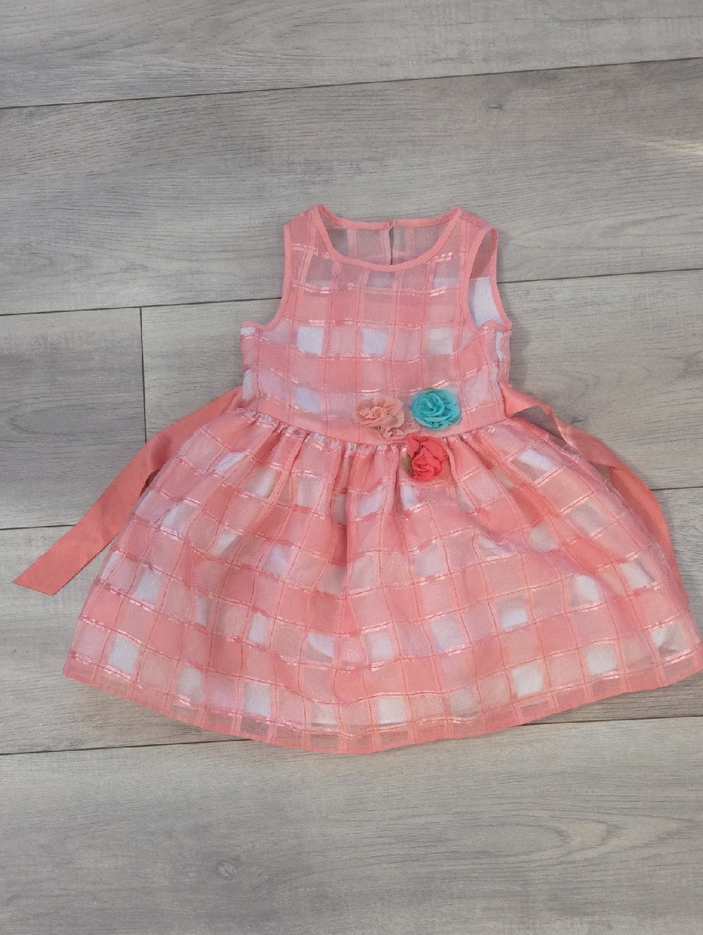 Peach colored girls dress